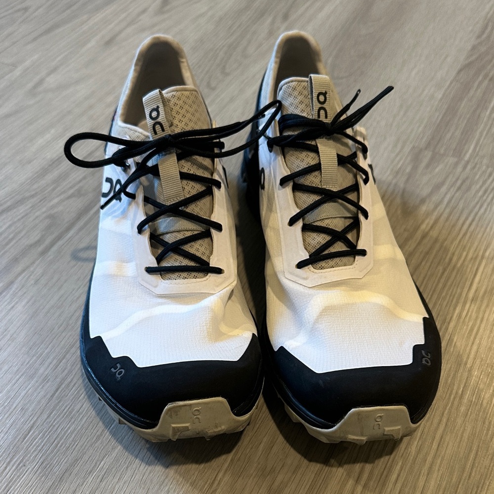 On Running Black and White Athletic Shoes